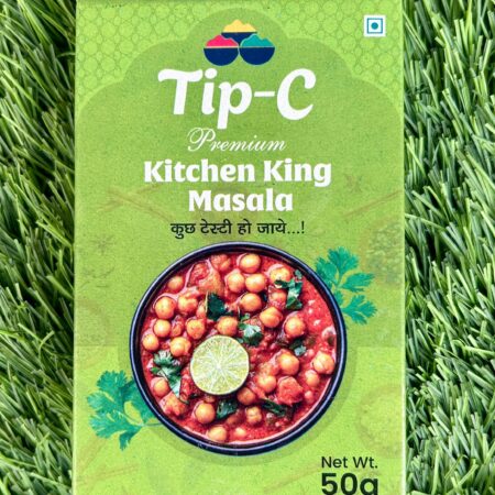TIP-C Kitchen King Masala premium Indian spice blend pack with rich aroma and authentic restaurant-style flavor for vegetables, paneer, curries, and daily cooking